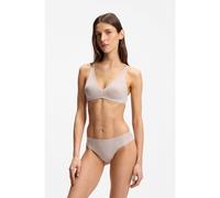 BOSS Bralette de encaje supersuave con placa dorada - StylePADDED SOFT_B LACE, 50566474 Beige claro M