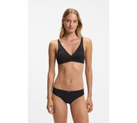 BOSS Bralette de encaje supersuave con placa dorada - StylePADDED SOFT_B LACE, 50566474 Negro L