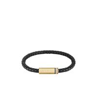 BOSS Brazalete de piel trenzada negra con logo en el cierre magnético - StyleARES SINGLE, HB1580624 Negro pcs.
