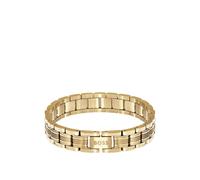 BOSS Brazalete en tono dorado claro con diseño de eslabones - StyleBOSS EMBLEM, HB1580887 Tono dorado pcs.