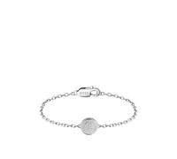 BOSS Brazalete plateado con medallón con monograma Double B - StyleDOUBLE B COIN, HB1580763 Tono plateado M