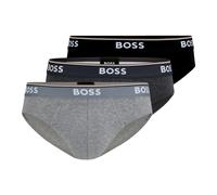 BOSS Calzoncillos Lettera 3P Power pack de 3 algodón elástico logos cinturilla Open Grey 61 S Hombre
