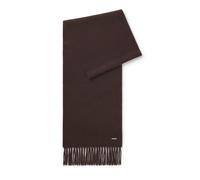 BOSS Bufanda de cashmere con placa metálica con logo - StylePyetro_30*190, 50549829 Marrón oscuro pcs.