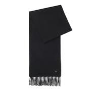 BOSS Bufanda de cashmere con placa metálica con logo - StylePyetro_30*190, 50549829 Negro pcs.