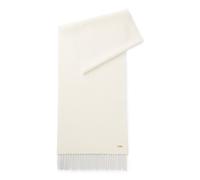 BOSS Bufanda de lana tejida con remache con logo - StyleZesy_35*180, 50517216 Natural pcs.
