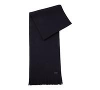 BOSS Bufanda de punto de lana virgen con detalle de logo - StyleAlbas, 50495340 Azul oscuro pcs.