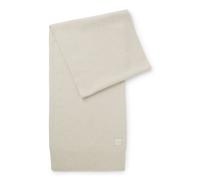 BOSS Bufanda de punto liso con dobladillo acanalado e insignia de logo - StyleAkaio_R_Scarf, 50522445 Beige claro pcs.