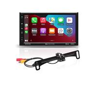 BOSS BVCP9700A-C - Estéreo para coche de 7 pulgadas sin mecánica Carplay Android Auto Bluetooth + cámara