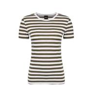 BOSS C_Esla_Striped Camiseta, Dark Green303, S para Mujer