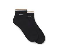 BOSS Calcetines Cortos para Hombre 2P SH Stripe CC, Color Negro, Talla 39-42, Negro1