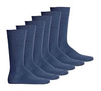 BOSS Calcetines de hombre 3P RS Uni CC, pack de 3 calcetines de media altura de tejido elástico, azul, 39-42