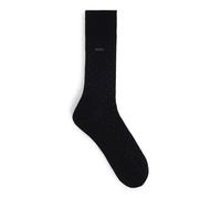 BOSS Calcetines de largo normal en mezcla de algodón mercerizado - StyleGeorge RS Dots MC, 50469996 Negro 41-42