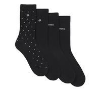 BOSS Calcetines Mujer Altura Regular 4P RS GiftShine 50546742 Color Negro