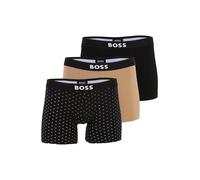 BOSS Paquete de tres calzoncillos bóxer en algodón elástico - StyleBoxerBr3P BOSS ONE D, 50549856 Negro / Beige S