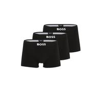 BOSS Calzoncillo boxer negro / blanco, Talla L