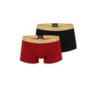 BOSS Paquete de dos calzoncillos bóxer en algodón de canalé - StyleTrunk 2P Gold Mono G, 50546758 Negro / Rojo XXL