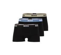BOSS Paquete de tres calzoncillos de algodón con logo en la cinturilla - StyleTrunk 3P Power, 50554693 Negro L