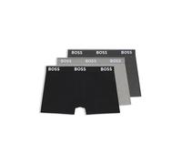 BOSS Trunk 3p Power Bóxer, Open Grey 61, S (Pack de 3) para Hombre