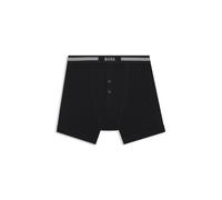 BOSS Calzoncillos de algodón con bragueta con botones y logo en la cintura - StyleTrunk BF Original, 50475394 Negro S