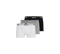 BOSS Calzoncillo boxer 'Power' gris moteado / negro / blanco, Talla XL