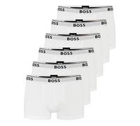 BOSS Calzoncillos Power Boxer Trunks de algodón elástico para hombre, 6 unidades, 100 blanco., XL