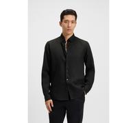 BOSS Camisa abotonada regular fit de lino - StyleC-LIAM-S-BD-C1-243, 50529137 Negro M