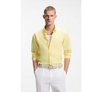BOSS Camisa abotonada regular fit de lino - StyleH-LIAM-BD-E-C1-261, 50556077 Amarillo claro XL