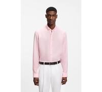 BOSS Camisa abotonada regular fit de lino - StyleH-LIAM-BD-E-C1-261, 50556077 Rosa claro XXXL
