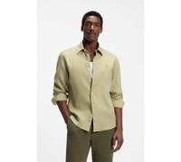 BOSS Camisa abotonada regular fit de lino - StyleH-LIAM-BD-E-C1-263, 50567009 Beige L