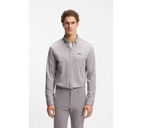 BOSS Camisa antiarrugas en punto de algodón con elástico natural - StyleST_Motion L, 50555946 Gris claro XXL