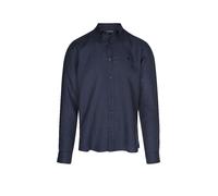 BOSS Camisa de lino H-LIAM azul oscuro | L