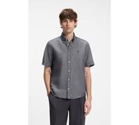 BOSS Camisa de manga corta en mezcla de algodón y lino - StyleH-LIAM-BD-SH-E-C-262, 50576027 Azul oscuro L