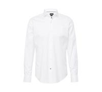 BOSS Camisa regular fit en sarga de algodón elástico - StyleH-JOE-spread-C1-222, 50479948 Blanco 44
