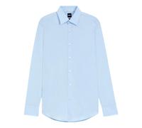 BOSS Camisa Hombre Slim Fit Celeste Popelín Stretch H HANK Kent C1 214 50469345