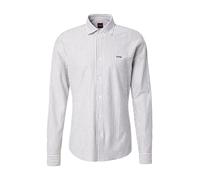 BOSS Camisa slim fit de punto de algodón jaspeado - StyleMysoft_2_M, 50519748 Green Stripes XL