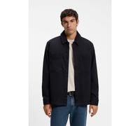 BOSS Camisa oversize fit de moleskin de algodón elástico - StyleLocky_4_M, 50571253 Azul oscuro XXXL