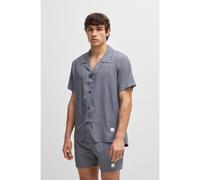 BOSS Camisa playera regular fit con estampado integral - StyleBeach Shirt, 50535793 Azul XL