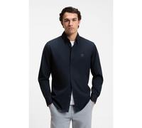 BOSS Camisa regular fit abotonada en sarga de algodón - StyleRicoplus_M, 50565626 Azul oscuro S