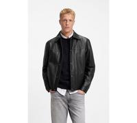 BOSS Camisa regular fit de piel con botones metálicos con logo - StyleJoban, 50562532 Negro 56