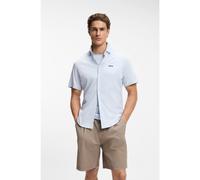 BOSS Camisa regular fit de punto de algodón resistente a las arrugas - StyleST_Motion S, 50555951 Celeste S