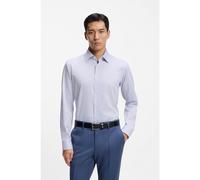 BOSS Camisa regular fit en algodón de planchado fácil a rayas - StyleH-JOE-K-C1-261, 50555712 Rayas azul claro 43