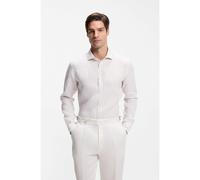 BOSS Camisa regular fit en lino a rayas - StyleC-LIAM-SP-262, 50567855 Rayas beige XL