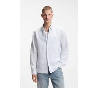 BOSS Camisa regular fit en lino a rayas - StyleH-LIAM-BD-E-C1-261, 50560595 Rayas azul claro XXL