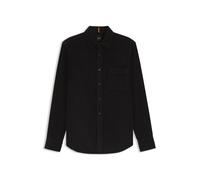 BOSS Camisa regular fit en pana de algodón - StyleRelegant_6_M, 50548976 Negro M