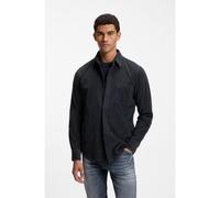 BOSS Camisa regular fit en pana de algodón - StyleRelegant_6_M, 50569609 Azul oscuro S