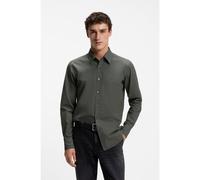 BOSS Camisa regular fit en popelín de algodón con logo bordado - StyleRelegant_6_M, 50518304 Caqui S