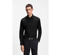 BOSS Camisa regular fit en popelín de algodón elástico de planchado fácil - StyleH-JOE-kent-C1-214, 50473265 Negro 45