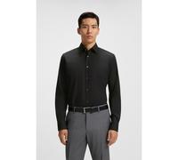 BOSS Camisa regular fit en popelín de algodón elástico de planchado fácil - StyleH-JOE-kent-C1-214, 50473265 Negro 43
