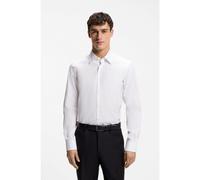 BOSS Camisa regular fit en popelín de algodón italiano - StyleL-JOSH-KENT-C1-243, 50530297 Blanco 37