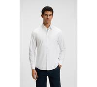 BOSS Camisa regular fit en popelín de algodón - StyleRelegant_6_M, 50518304 Blanco S